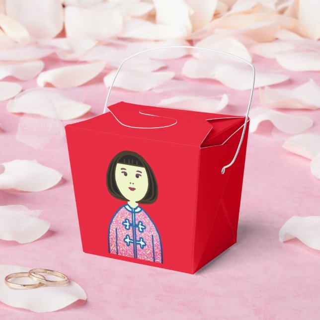 Little Chinese girl Favour Box (Wedding)