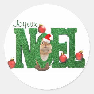Little Chipmunk Joyeux Noel Sticker