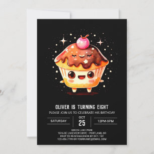 Little Chocolate Delight Muffin Birthday  Invitation