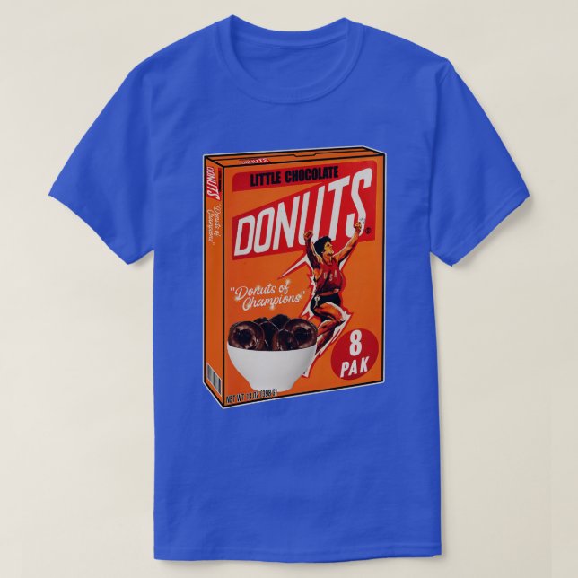 Little Chocolate Doughnuts Cereal T-Shirt (Design Front)