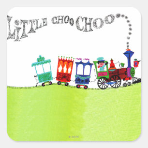 Little Choo Choo Square Sticker