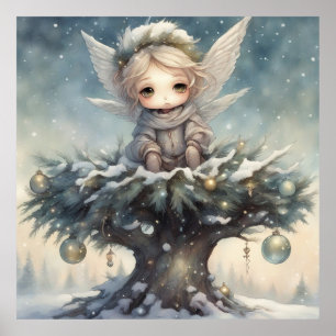 Little Christmas Angel Poster