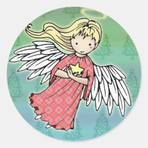 Little Christmas Angel Stickers