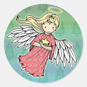 Little Christmas Angel Stickers