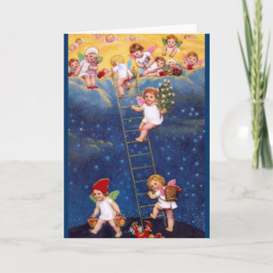 Little Christmas Angels Holiday Card