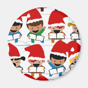 Little Christmas Carolers Magnet