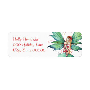 Little Christmas Fairy Return Address Label