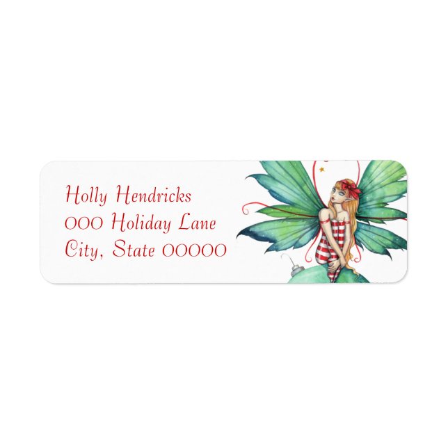 Little Christmas Fairy Return Address Label (Front)