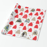 Little Christmas Trees Custom Photo Gift Wrap<br><div class="desc">Lots of little Christmas trees feel festive and show off your photographs with a happy gift message making this holiday wrapping paper one of a kind and something your friends and family will love receiving. 
Photography � Shanna Russell Photography,  San Antonio TX</div>