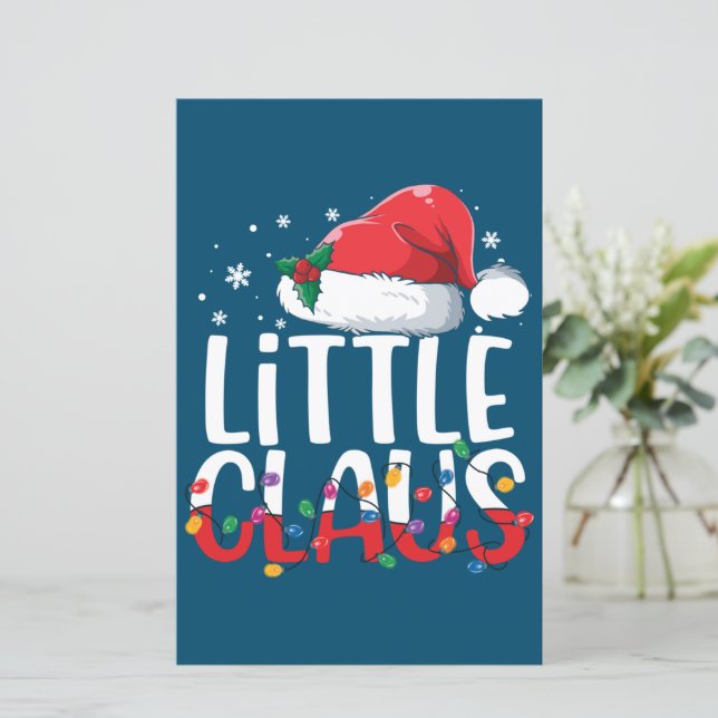 Little Claus Christmas Pyjamas Matching Family Xma (Standing Front)