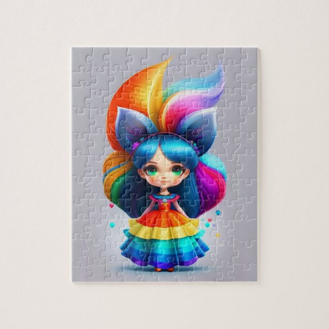 Little Colourful Cute Fairy Jigsaw Puzzle (Vertical)