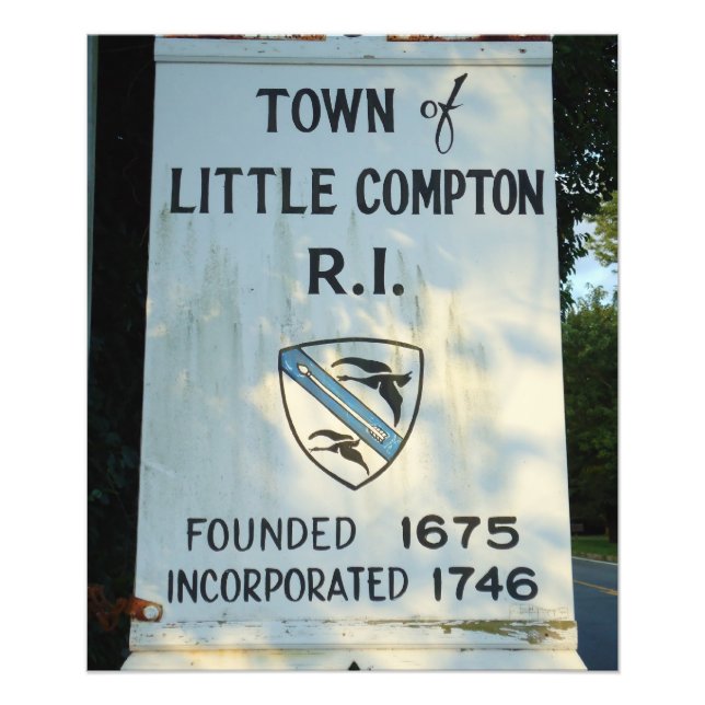 Little Compton, RI sign Poster (Front)