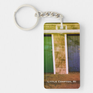 Little Compton, RI Summer Beach Cabanas (LC) Key Ring