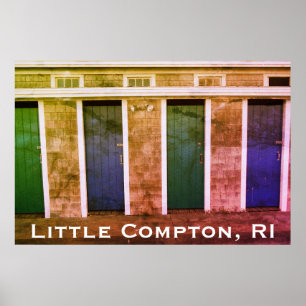 Little Compton, RI Summer Beach Cabanas (LC) Poster