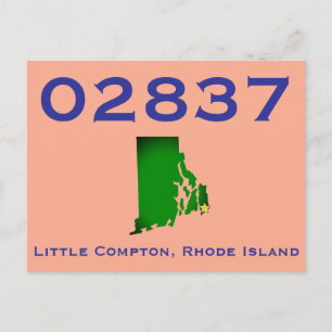 Little Compton, RI Zip Code - 02837 - Sakonnet, LC Postcard