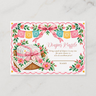Little Concha Mexican Baby Shower Diaper Raffle Enclosure Card