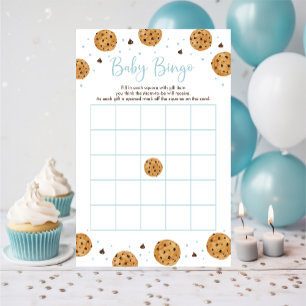 Little Cookie Blue Boy Baby Shower Bingo Game