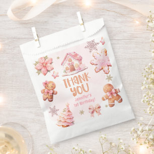 Little Cookie Christmas Birthday Thank you Favour Bags