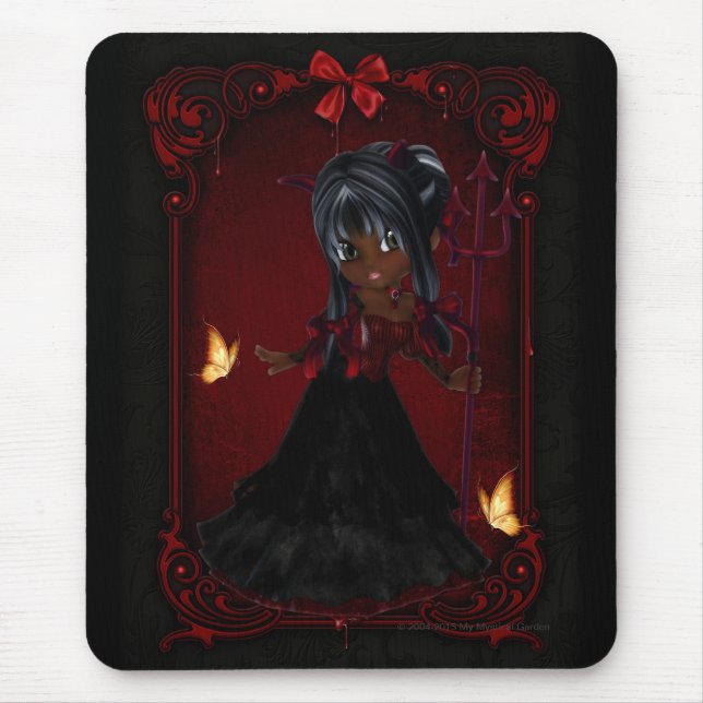 Little Cookie Devil Girl Design 4 Mousepad (Front)