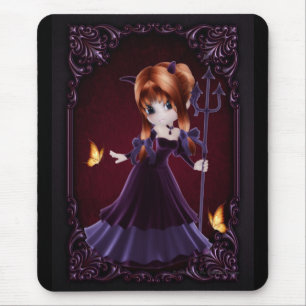 Little Cookie Devil Girl Design 5 Mouse Mat
