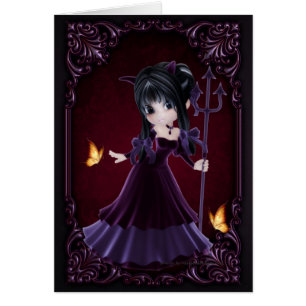 Little Cookie Devil Girl Design 6 Card