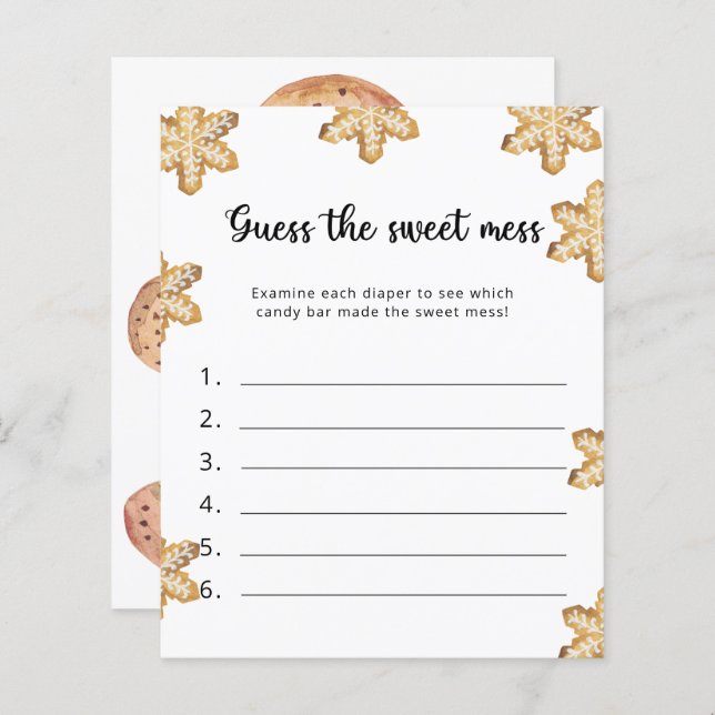 Little cookie - Guess the sweet mess game (Front/Back)