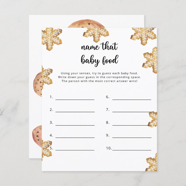 Little cookie - Name that baby food (Front/Back)