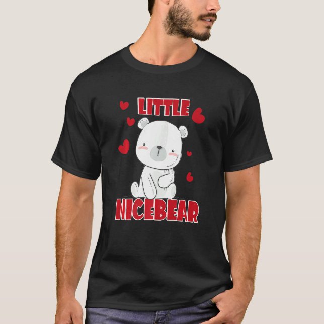 Little Cool Polar Bear Nicebear Polar Bear Day Pol T-Shirt (Front)
