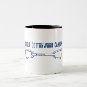 Little Cottonwood Canyon Climbing Quickdraw Two-Tone Coffee Mug