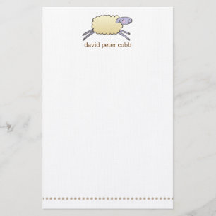 Little Counting Sheep Customised Stationery