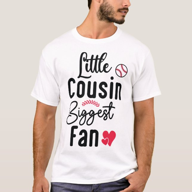Little-Cousin-Biggest-Fan-Svg T-Shirt (Front)