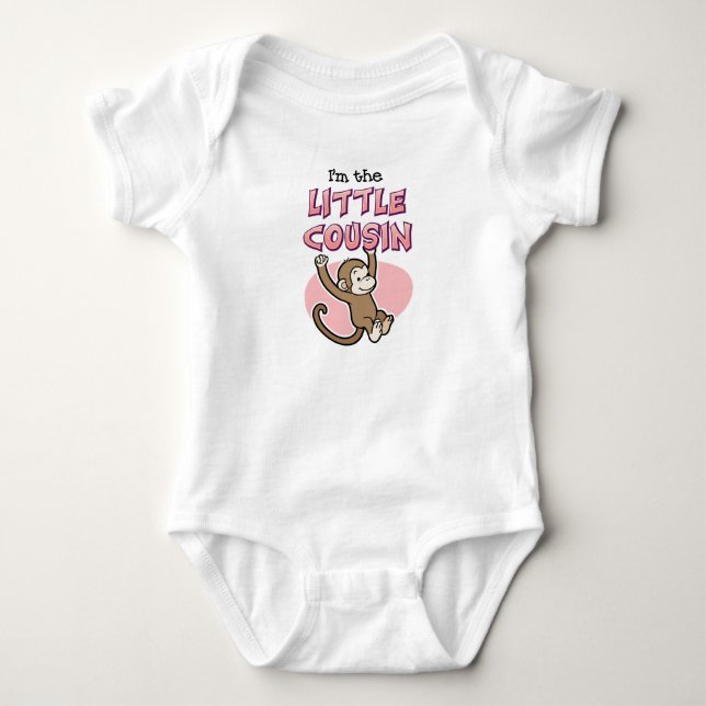 Little Cousin Monkey Baby Bodysuit (Front)