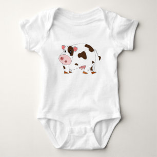 Little Cow Baby Bodysuit Gift - Painting