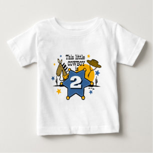 Little Cowboy 2nd Birthday T-shirt
