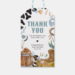 Little Cowboy Baby Shower Favour Tags
