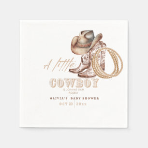 Little Cowboy Baby shower Napkin