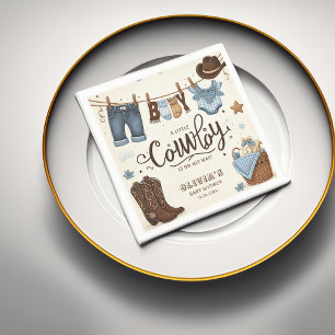 Little cowboy  baby shower Napkins