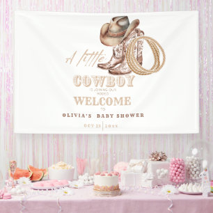 Little Cowboy Baby shower Welcome sign