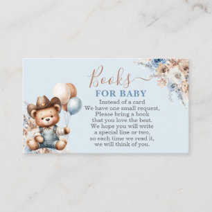 Little Cowboy Books for Baby Boy Card