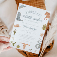 Little Cowboy Boy Baby Shower 