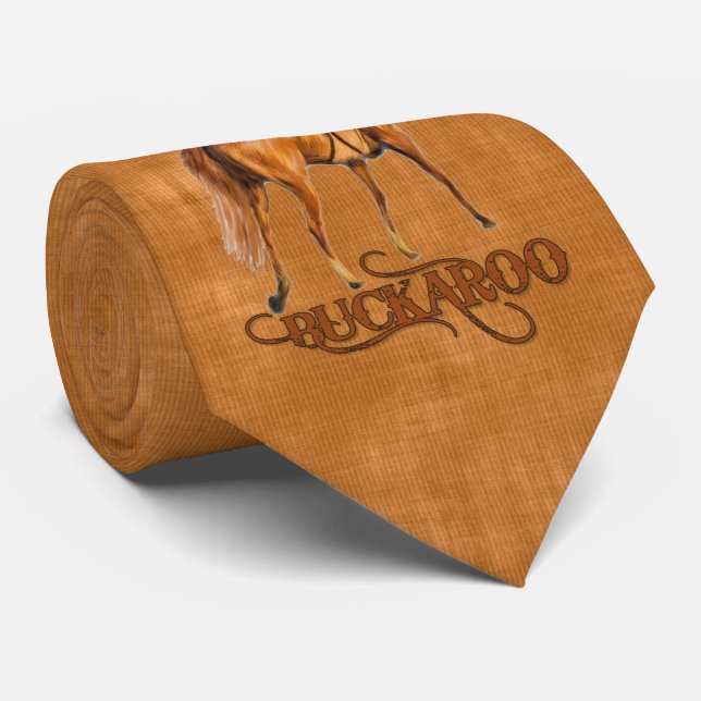 Little Cowboy Buckaroo in Western Brown Tie (Rolled)