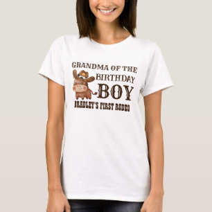 Little cowboy first rodeo personalized name T-Shirt