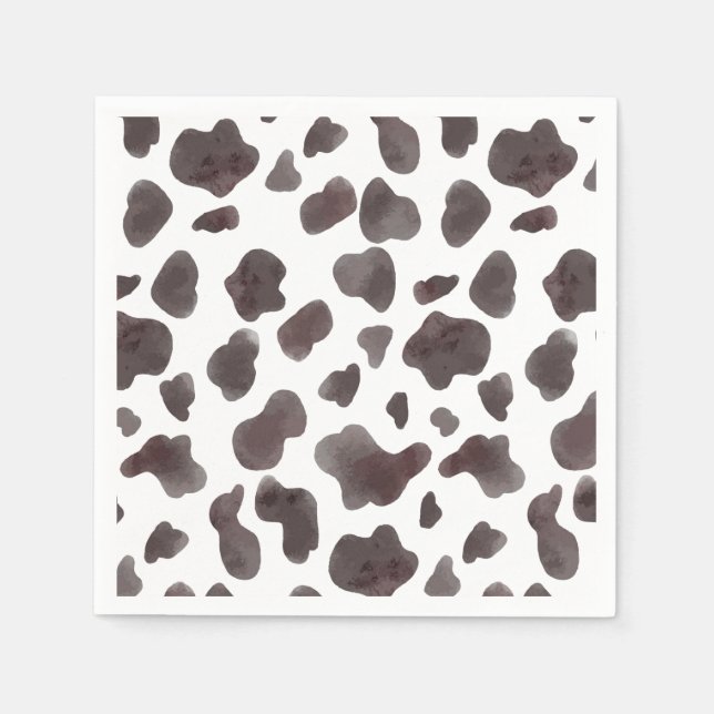 Little Cowboy | Rustic Country Western Cowhide Napkin (Front)