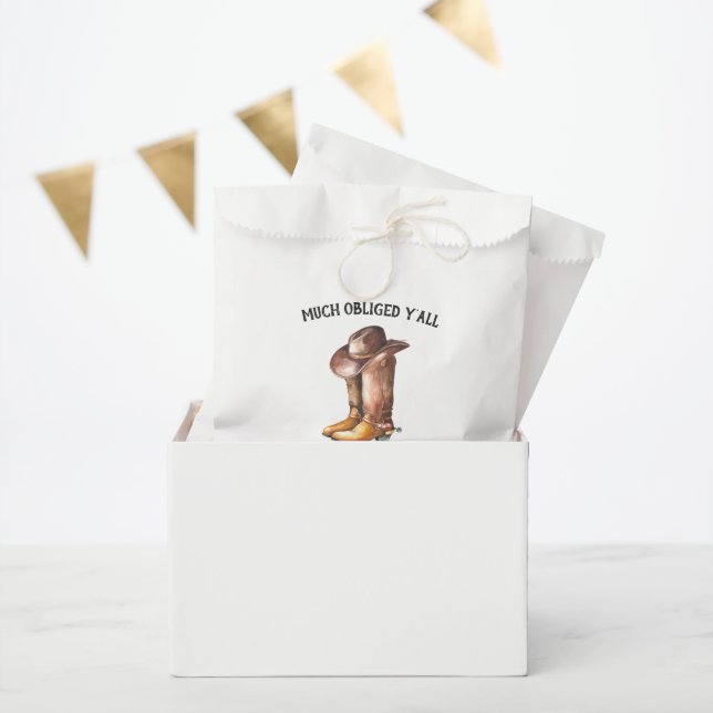 Little Cowboy | Rustic Western Baby Shower Favour Bags (Party)
