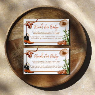 Little Cowboy Western Rodeo Books for Baby Enclosure Card