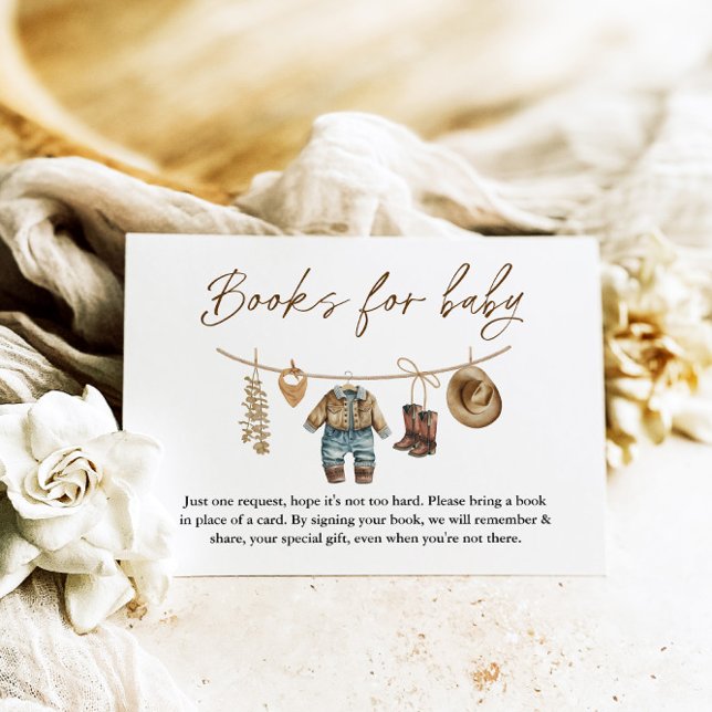 Little Cowboy, Wild West Rodeo Books for Baby Enclosure Card (Creator Uploaded)