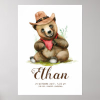 Little Cowboy - Young Bear Cute Kid Room