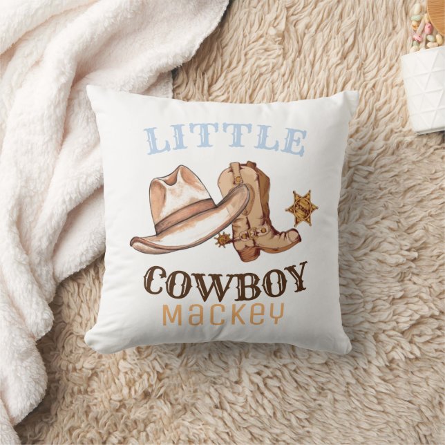 Little Cowboy's First Rodeo Wild West  Cushion (Blanket)
