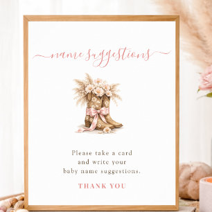 Little Cowgirl Baby Girl Names Suggestions Sign