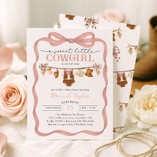 Little Cowgirl Baby Shower Invitation
